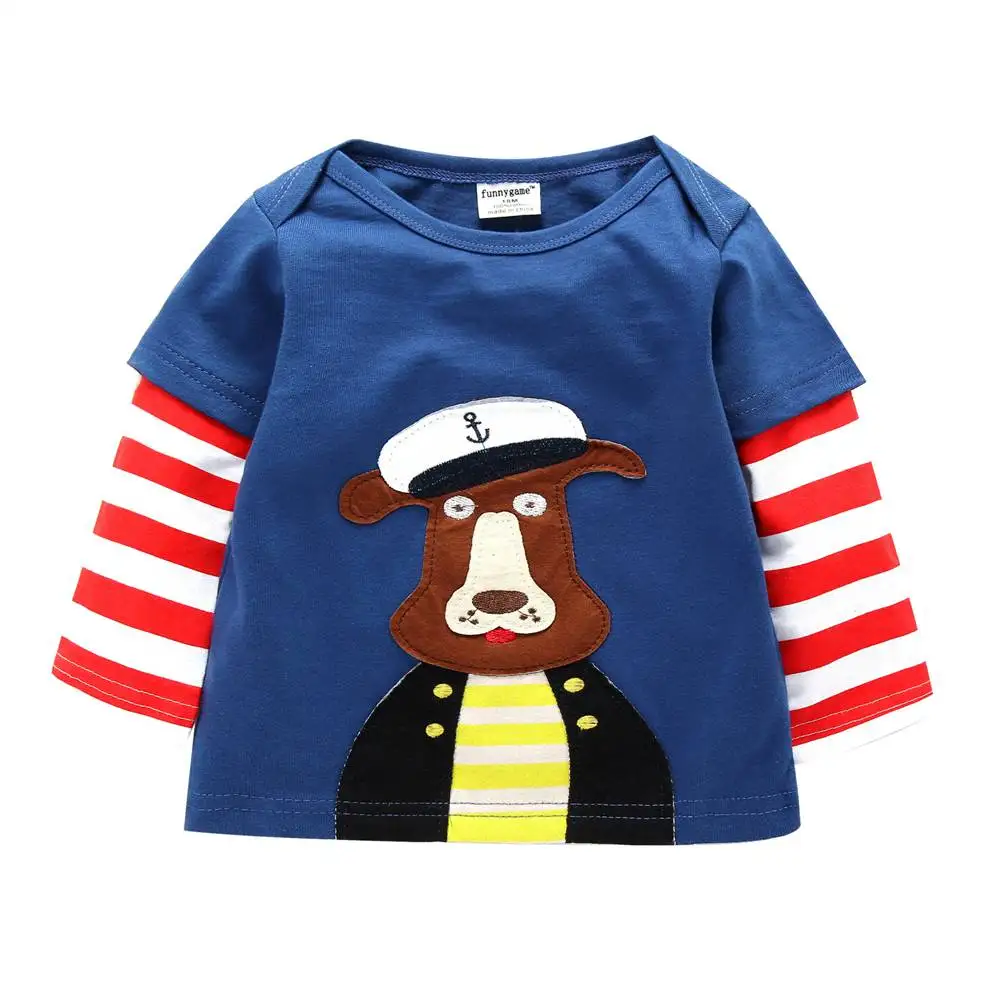 2017 Spring/Autumn 100% Cotton Baby Boys Girls T Shirt 1-6T Kids Cartoon Animal Long Sleeve T-Shirt Children Pullovers Tee
2017 Spring/Autumn 100% Cotton Baby Boys Girls T Shirt 1-6T Kids Cartoon Animal Long Sleeve T-Shirt Children Pullovers Tee