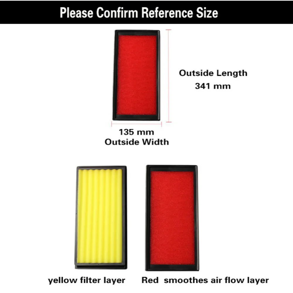 1x Double layer Car Air Filter High Flow Air Filter Super Hybrid Air Filters for VOLKSWAGEN VW GOLF VI 1.8L L4 F/I 2008-2013
1x Double layer Car Air Filter High Flow Air Filter Super Hybrid Air Filters for VOLKSWAGEN VW GOLF VI 1.8L L4 F/I 2008-2013
