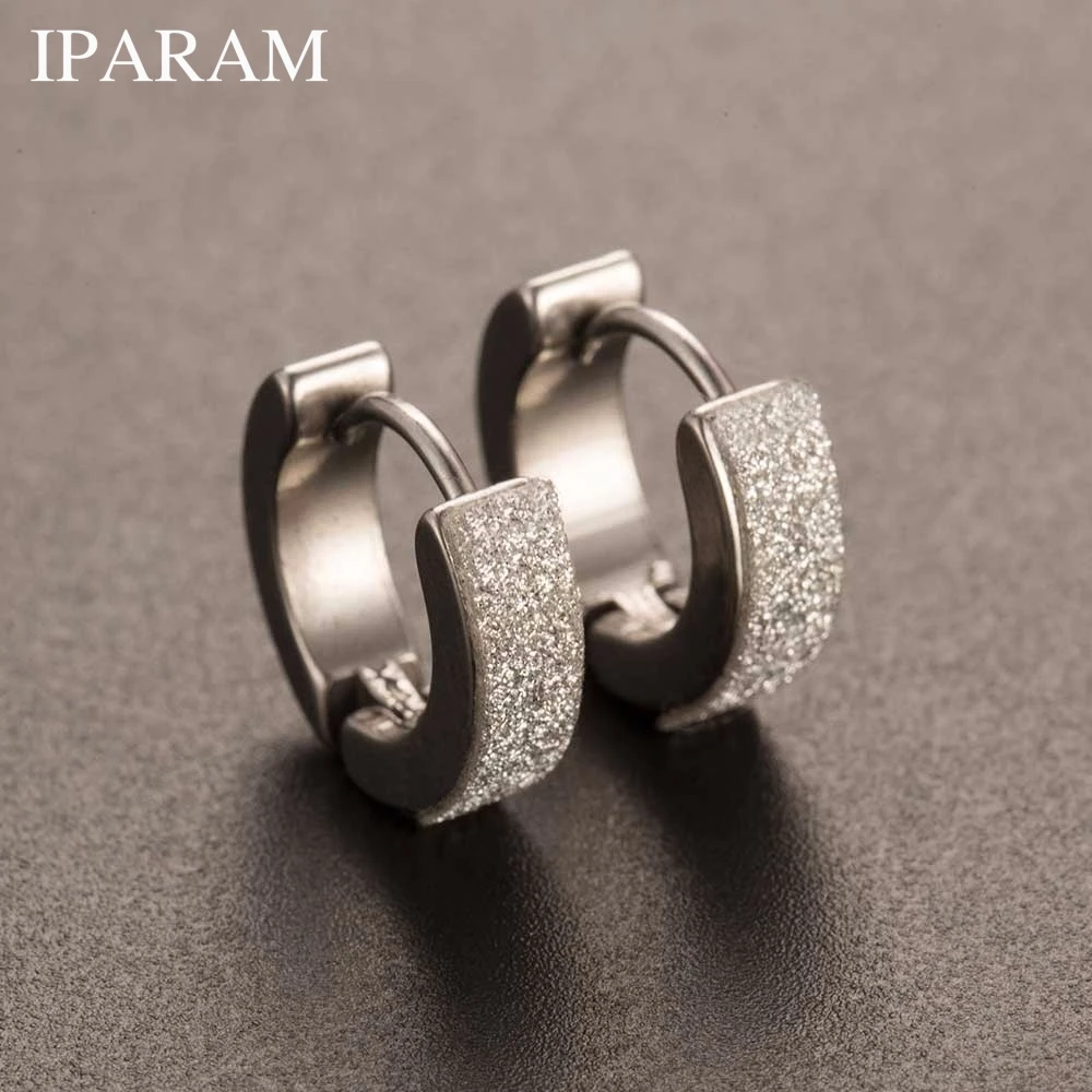 IPARAM Chic 1 пара Крутое панк мужское кольцо для пирсинга из нержавеющей стали