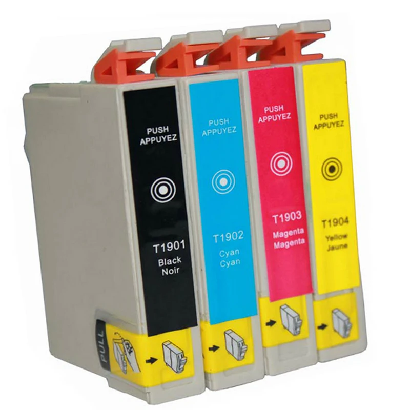 vilaxh T1901 - T1904 Compatible Ink Cartridge for Epson WF-2538 WF-2528 ME-301 ME-401 Printer
vilaxh T1901 - T1904 Compatible Ink Cartridge for Epson WF-2538 WF-2528 ME-301 ME-401 Printer
