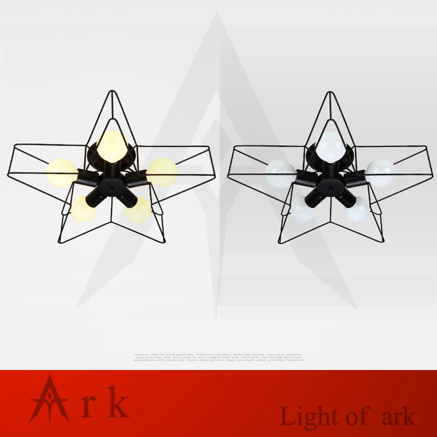 ark light Free shipping Romantic five-pointed star ceiling light fixture restaurant dining room bedroom lighting
ark light Free shipping Romantic five-pointed star ceiling light fixture restaurant dining room bedroom lighting