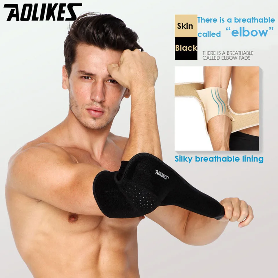 AOLIKES 1PCS Sport Safety Elastic Elbow Brace Sleeve Elbow Pad for Volleyball Tennis Elbow Support Absorb Sweat Elbow Protection
AOLIKES 1PCS Sport Safety Elastic Elbow Brace Sleeve Elbow Pad for Volleyball Tennis Elbow Support Absorb Sweat Elbow Protection