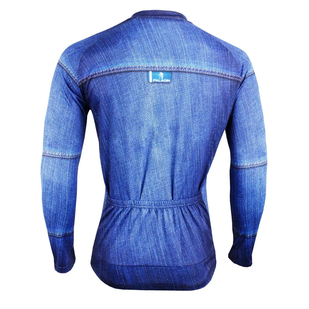 New Denim Cloth Men Long sleeve Cycling Jerseys Polyester Bike / Bicycle Clothes Blue Breathable Cycling Clothing Size S-6XL
New Denim Cloth Men Long sleeve Cycling Jerseys Polyester Bike / Bicycle Clothes Blue Breathable Cycling Clothing Size S-6XL