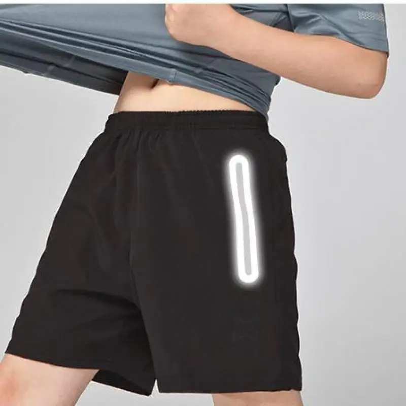 Спортивные шорты для мальчиков HAMEK дышащие быстросохнущие со светоотражающими