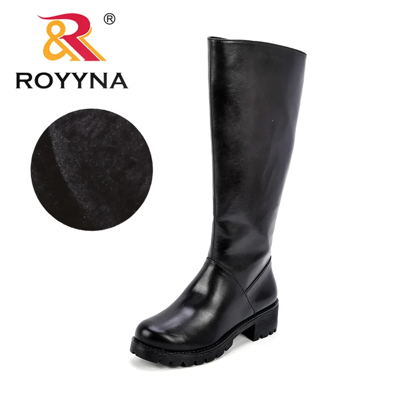 ROYYNA Women Winter Autumn Synthetic Leather Women High Quality Knee High Boots Short Plush lining Warm Zipper Round Toe Shoes
ROYYNA Women Winter Autumn Synthetic Leather Women High Quality Knee High Boots Short Plush lining Warm Zipper Round Toe Shoes