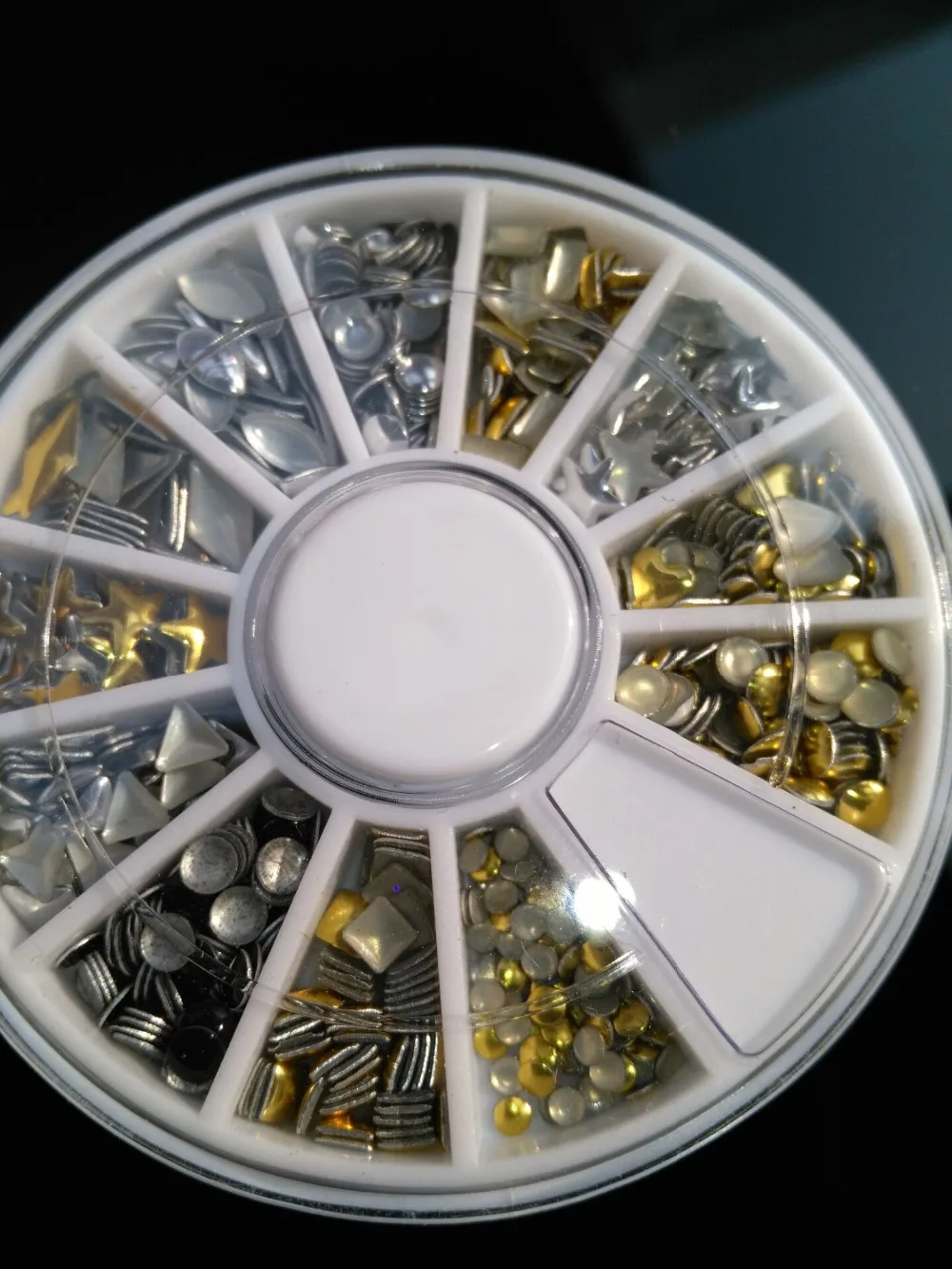 Wholesale lowest price Hot Sale !500-600pcs 3D Design Nail Art Different Metallic Studs Gold & Silver Stud Wheel Manicure, TRUYI
Wholesale lowest price Hot Sale !500-600pcs 3D Design Nail Art Different Metallic Studs Gold & Silver Stud Wheel Manicure, TRUYI