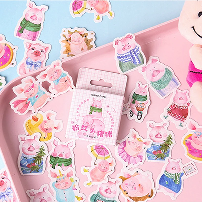 46 Pcs/box Cute Pink Pig Mini Paper Sticker Decorative Diary Scrapbook Planner Stickers Kawaii Stationery School Supplies Escola
46 Pcs/box Cute Pink Pig Mini Paper Sticker Decorative Diary Scrapbook Planner Stickers Kawaii Stationery School Supplies Escola