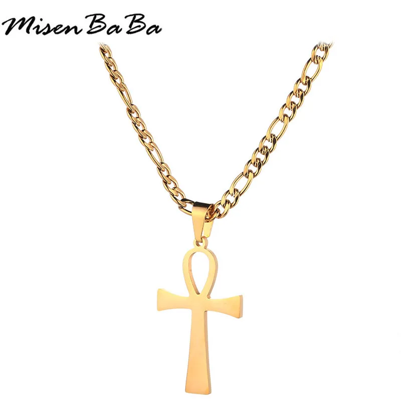 MiseBaBa Stainless Steel Figaro Link Chain Ankh Necklace For Women Men Choker Collar Egyptian Male Jewelry Gifts
MiseBaBa Stainless Steel Figaro Link Chain Ankh Necklace For Women Men Choker Collar Egyptian Male Jewelry Gifts