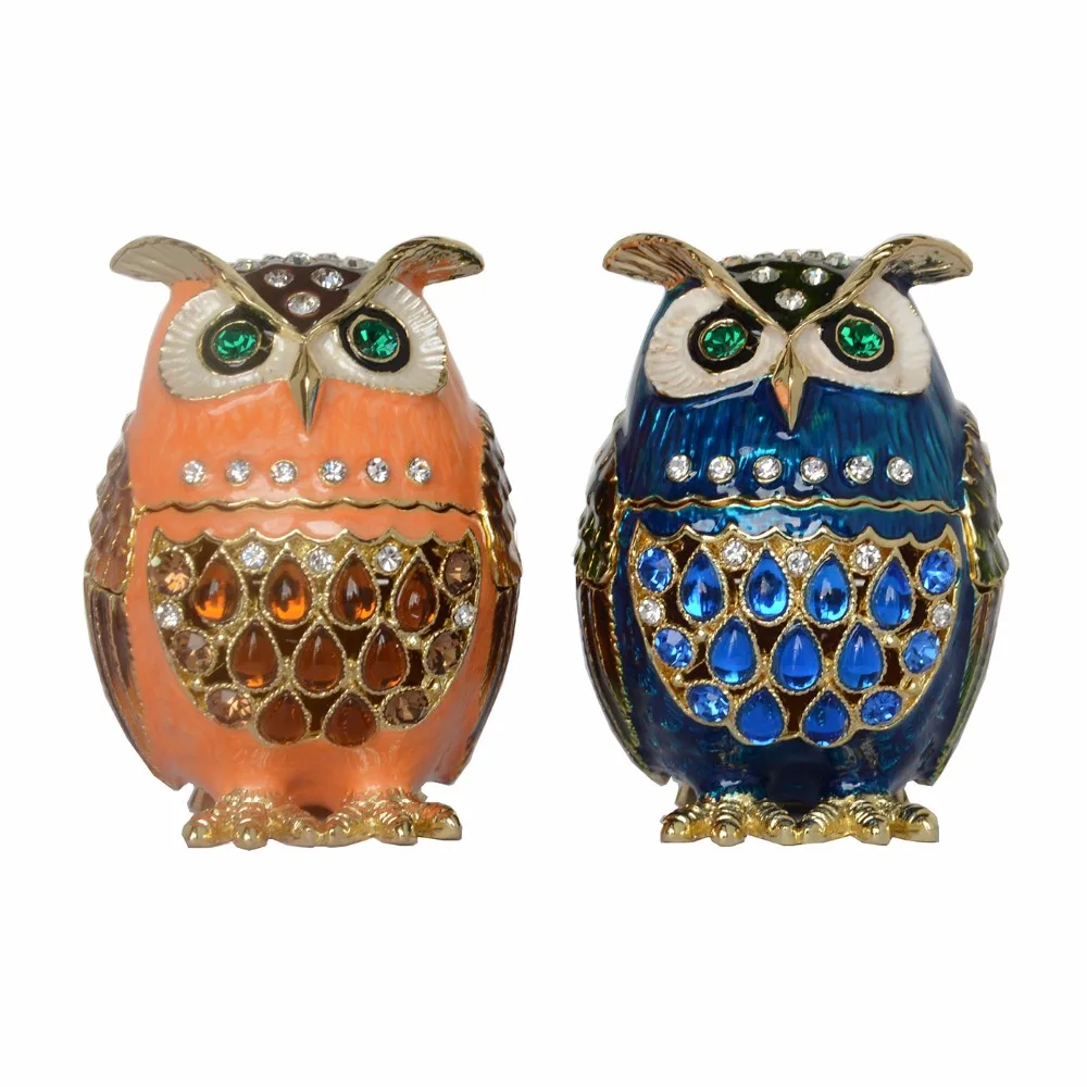 Russian craft faberge rhinestone owl bejeweled crystal trinket box metal jewelry box Christmas/birthday gifts
Russian craft faberge rhinestone owl bejeweled crystal trinket box metal jewelry box Christmas/birthday gifts
