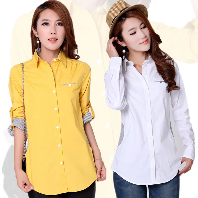 Hot Sale Casual Design Woman Tops 2019 Spring Women Cotton White Shirt Size S-3XL Autumn Fashion Lady Blouses Candy Color
Hot Sale Casual Design Woman Tops 2019 Spring Women Cotton White Shirt Size S-3XL Autumn Fashion Lady Blouses Candy Color