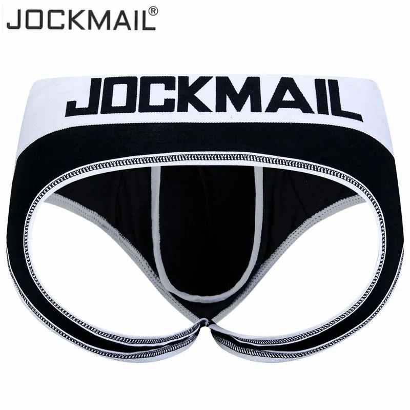 Трусы брифы JOCKMAIL мужские пикантное нижнее белье без дна с мешочком для пениса из