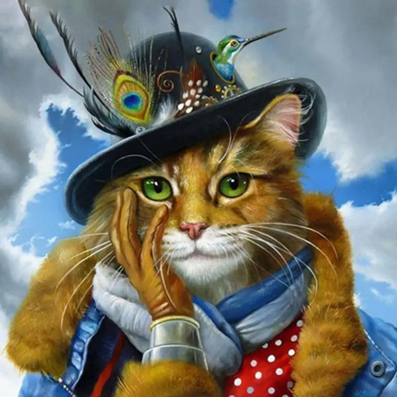 Full Square,Round Drill 5D DIY Diamond Painting "Cat nobility" Embroidery Cross Stitch Mosaic Home decoration picture Gift
Full Square,Round Drill 5D DIY Diamond Painting "Cat nobility" Embroidery Cross Stitch Mosaic Home decoration picture Gift