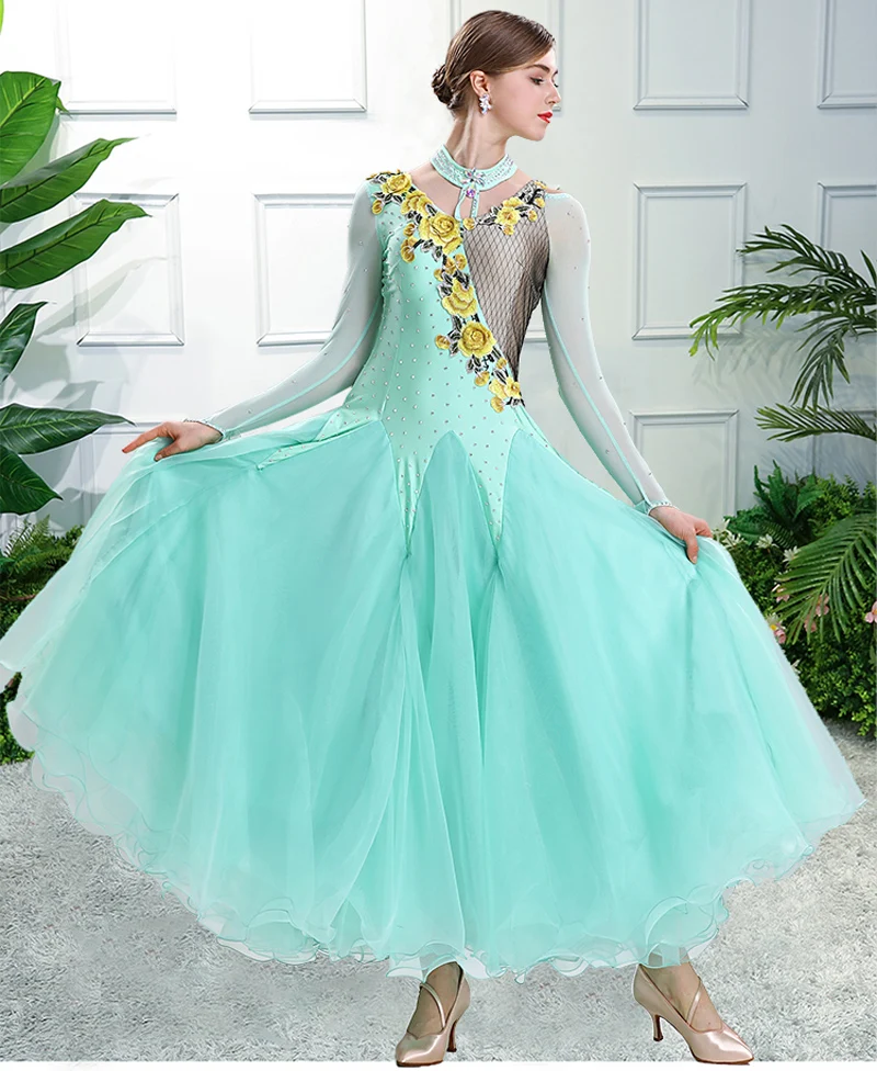 Standard Ballroom Dance Dresses Women High Quality Sky Blue Tango Waltz Competition Dancing Skirt Adult Ballroom Dance Dress
Standard Ballroom Dance Dresses Women High Quality Sky Blue Tango Waltz Competition Dancing Skirt Adult Ballroom Dance Dress