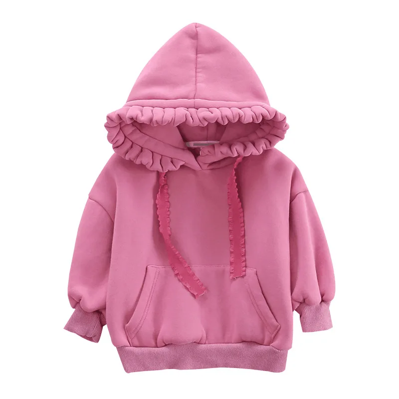 Baby Girl Clothes Ruffles Hooded Collar Kids Hoodies Girls Sweatshirts Solid for Toddler Hoodie Children Fleece Warm Sweatshirt
Baby Girl Clothes Ruffles Hooded Collar Kids Hoodies Girls Sweatshirts Solid for Toddler Hoodie Children Fleece Warm Sweatshirt