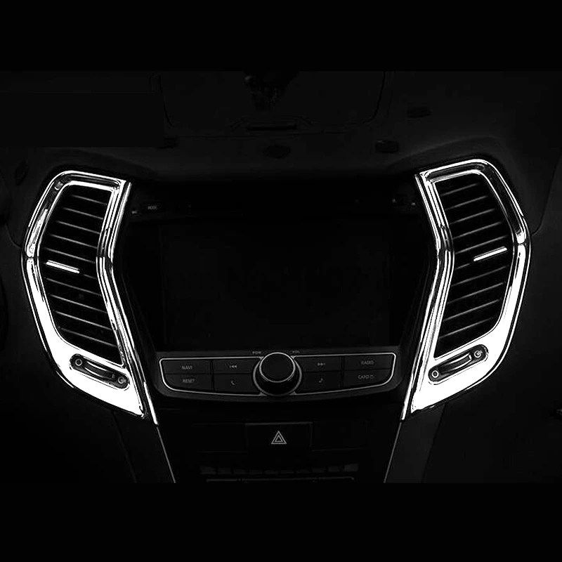 For Hyundai IX45 New Santa FE 2013 Chrome 8pcs Car Interior Door Handle Bowl Trim Central Consoles A/C Air Vents Outlet Cover
For Hyundai IX45 New Santa FE 2013 Chrome 8pcs Car Interior Door Handle Bowl Trim Central Consoles A/C Air Vents Outlet Cover