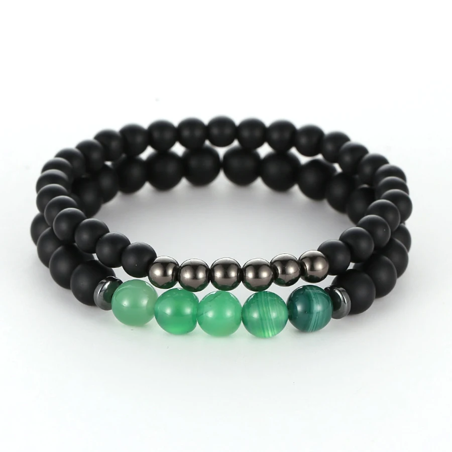 HOBBORN Trendy Couple Beads Women Men Bracelet Matte Black Onyx Tiger Eye Mix Strand Elasticity Meditation Bracelet Yoga Pulsera
HOBBORN Trendy Couple Beads Women Men Bracelet Matte Black Onyx Tiger Eye Mix Strand Elasticity Meditation Bracelet Yoga Pulsera