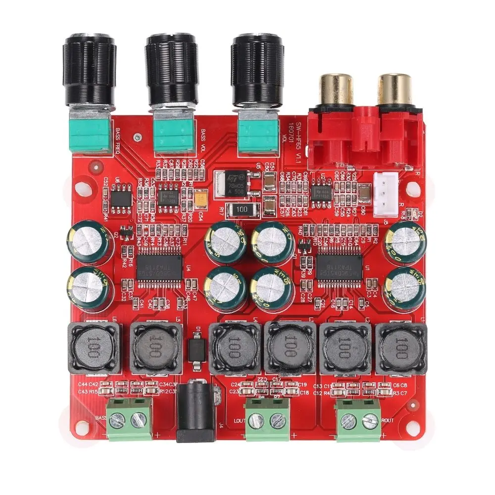 TPA3118 2.1 Channel Digital Stereo Subwoofer Power Amplifier Board Power Amplifier Board 2*30W+60W DC12V-26V
TPA3118 2.1 Channel Digital Stereo Subwoofer Power Amplifier Board Power Amplifier Board 2*30W+60W DC12V-26V