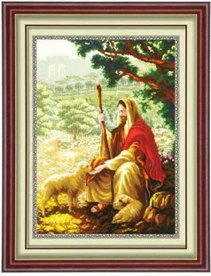 Needlework,DMC Cross stitch,Set For Embroidery kit,Shepherd Jesus Christ Pattern Counted Cross-Stitch, portrait Love Sewing Kit
Needlework,DMC Cross stitch,Set For Embroidery kit,Shepherd Jesus Christ Pattern Counted Cross-Stitch, portrait Love Sewing Kit
