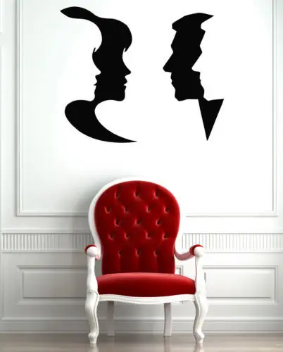 Male And Female Face Friendship Wall Sticker home decor Vinyl Wall Decal Wall Decoration
Male And Female Face Friendship Wall Sticker home decor Vinyl Wall Decal Wall Decoration