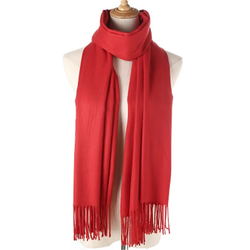 Imitation Cashmere Scarf Solid Color Thickening Cashmere Long Scarf Winter Tassel Scarves Shawl Female Women Wraps Ladies Shawl
Imitation Cashmere Scarf Solid Color Thickening Cashmere Long Scarf Winter Tassel Scarves Shawl Female Women Wraps Ladies Shawl