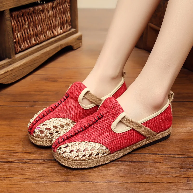 Johnature 2021 New Summer Handmade Hollow Breathable Round Toe Casual Solid Sewing Light Slip-on Linen Cotton Shoes Woman Flat
Johnature 2021 New Summer Handmade Hollow Breathable Round Toe Casual Solid Sewing Light Slip-on Linen Cotton Shoes Woman Flat