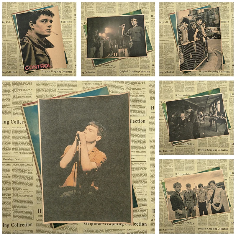 Винтажный постер Joy Division happy split Kraft ретро рок старый пост панк группа постер|old