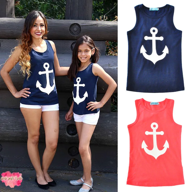 Mother and daughter dress anchor summer dress sleeveless girls T-shirt anchor bow sleeveless vest family matching outfits dress
Mother and daughter dress anchor summer dress sleeveless girls T-shirt anchor bow sleeveless vest family matching outfits dress