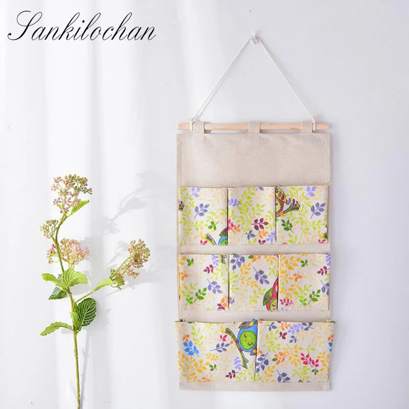 Practical 8 Pockets cloth Wall Hanging Storage Bags organizer Cosmetic Sundries Multi-layer Holder Storage basket Home Decor
Practical 8 Pockets cloth Wall Hanging Storage Bags organizer Cosmetic Sundries Multi-layer Holder Storage basket Home Decor