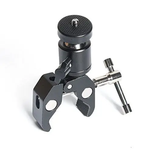 Super Clamp w/ 1/4"-20 and 3/8"-16 Thread +1/4" Mini Tripod Ball Head Bracket for camera tripod DSLR
Super Clamp w/ 1/4"-20 and 3/8"-16 Thread +1/4" Mini Tripod Ball Head Bracket for camera tripod DSLR