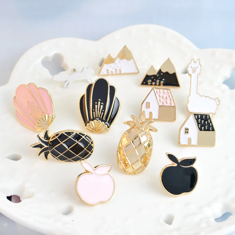 High Quality Tiny Sweet Cute Apple Pineapple Tree House Alpaca Snow On Mountain Metal Enameled Pin Badge Lapel Pin
High Quality Tiny Sweet Cute Apple Pineapple Tree House Alpaca Snow On Mountain Metal Enameled Pin Badge Lapel Pin
