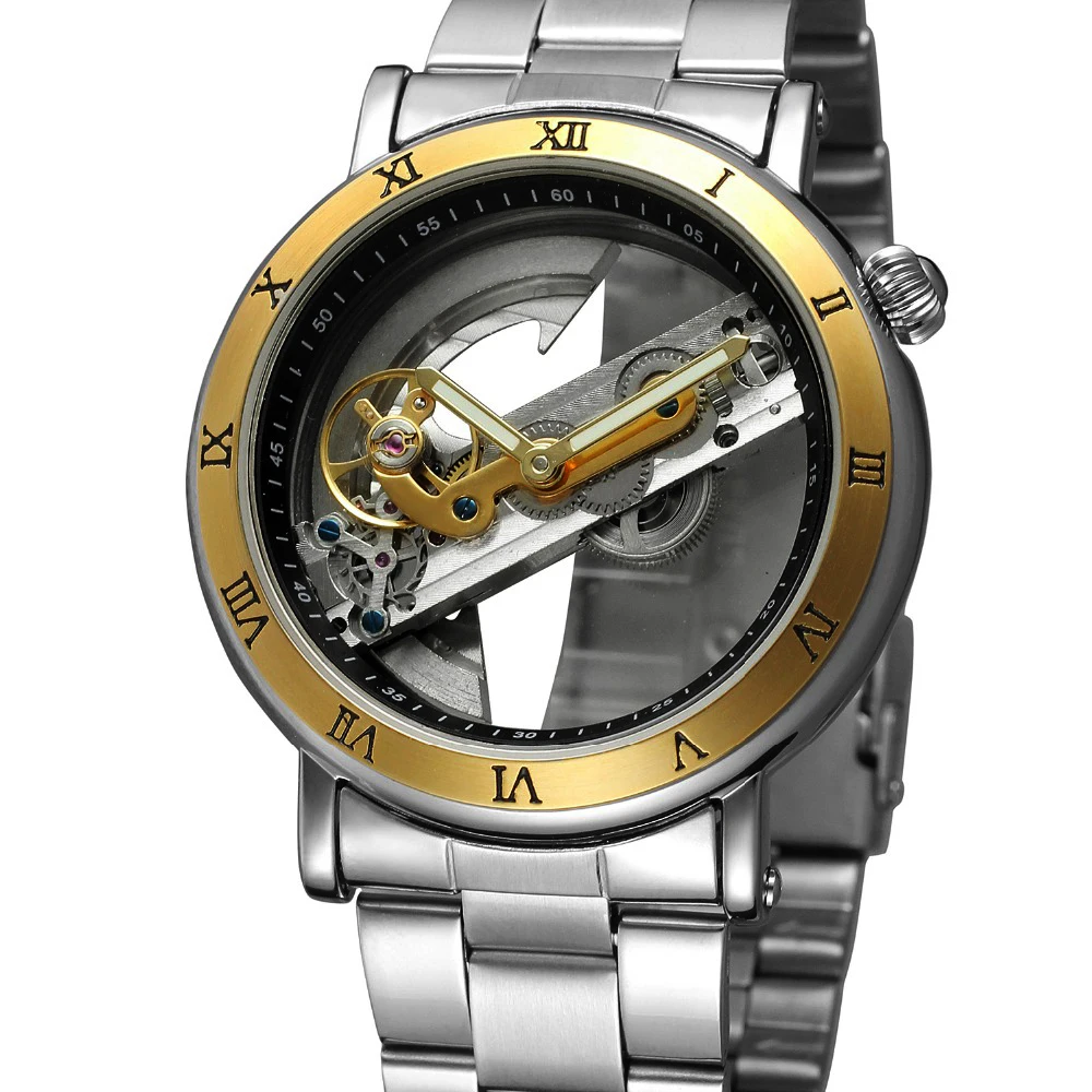 2018 Men's Watch Self-wind Automatic Mechanical Wristwatch Male Skeleton Double-sided Flywheel Stainless Steel Hollow Out Clock
2018 Men's Watch Self-wind Automatic Mechanical Wristwatch Male Skeleton Double-sided Flywheel Stainless Steel Hollow Out Clock