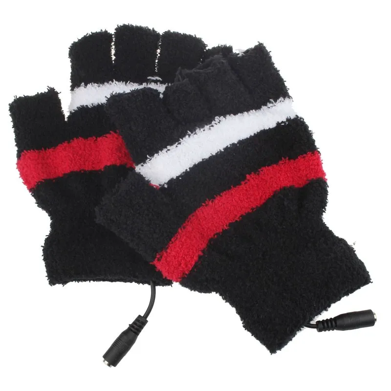 Fashion USB Heating Hand Warm Gloves Winter Striped Half Finger Knitted Warmer Mittens Cashmere Gants guantes mujer 30p115
Fashion USB Heating Hand Warm Gloves Winter Striped Half Finger Knitted Warmer Mittens Cashmere Gants guantes mujer 30p115