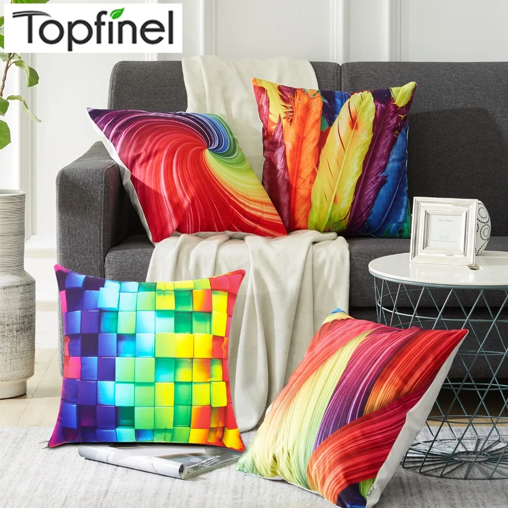 Topfinel 3-D Colorful Grid Pattern Decorative Pillow Case Cushions Covers Microfiber Square Pillowcase for Home Sofa Seat Chair
Topfinel 3-D Colorful Grid Pattern Decorative Pillow Case Cushions Covers Microfiber Square Pillowcase for Home Sofa Seat Chair