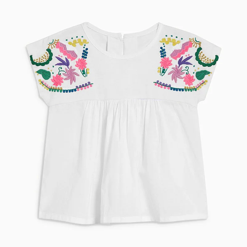 Little Maven New Summer Kids Clothing Short O-neck Traditional Embroidery Woven Cotton Quality Girls Casual 1-6yrs Tshirts
Little Maven New Summer Kids Clothing Short O-neck Traditional Embroidery Woven Cotton Quality Girls Casual 1-6yrs Tshirts