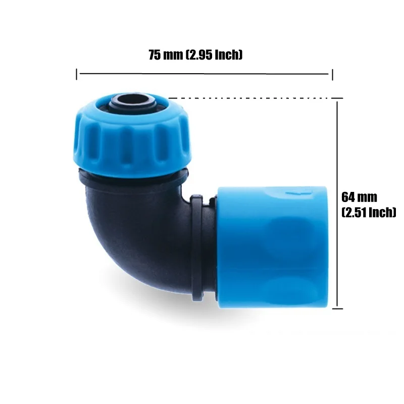 10pc 1/2" (12.5mm) Durable ABS Garden Soft Water Pipe Elbow Connector Garden Lawn Flower Irrigation Hose Reel Quick Connectors
10pc 1/2" (12.5mm) Durable ABS Garden Soft Water Pipe Elbow Connector Garden Lawn Flower Irrigation Hose Reel Quick Connectors