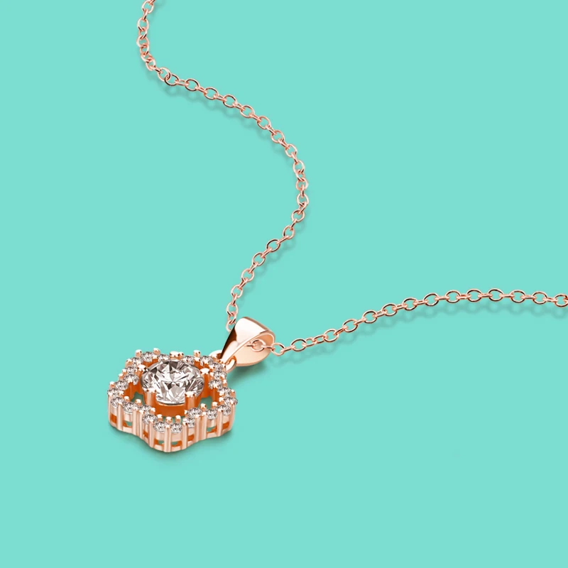 New Girl 925 Sterling Silver Necklace Sparkling Zircon Peach Blossom Pendant Good Luck Noble Luxury Rose Gold Design Party Gift
New Girl 925 Sterling Silver Necklace Sparkling Zircon Peach Blossom Pendant Good Luck Noble Luxury Rose Gold Design Party Gift