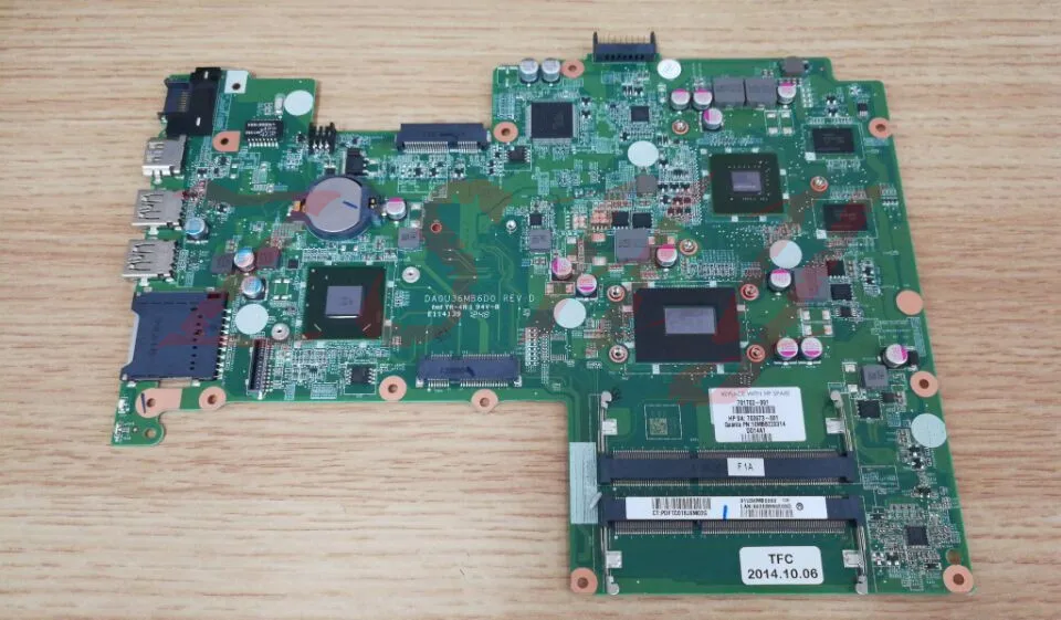 for HP Pavilion Sleekbook 15 15-B laptop motherboard DA0U36MB6D0 i5 cpu DDR3 725070-501 725150-501 Free Shipping 100% test ok
for HP Pavilion Sleekbook 15 15-B laptop motherboard DA0U36MB6D0 i5 cpu DDR3 725070-501 725150-501 Free Shipping 100% test ok
