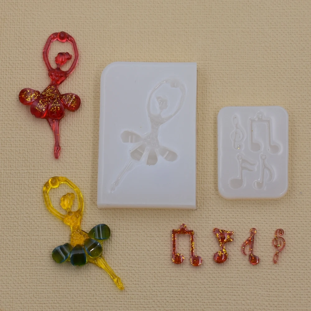 Silicone Mold Ballerina girl dancer music note Resin Silicone Mould handmade DIY Resin Jewelry Making epoxy resin molds
Silicone Mold Ballerina girl dancer music note Resin Silicone Mould handmade DIY Resin Jewelry Making epoxy resin molds