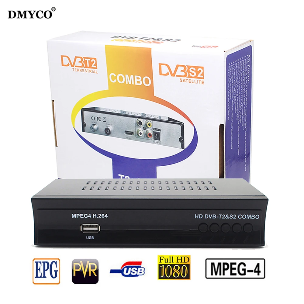 HD цифрового наземного Спутниковое ТВ комбинированный приемник dvb t2 + S2 C01S 1080 P DVB T2