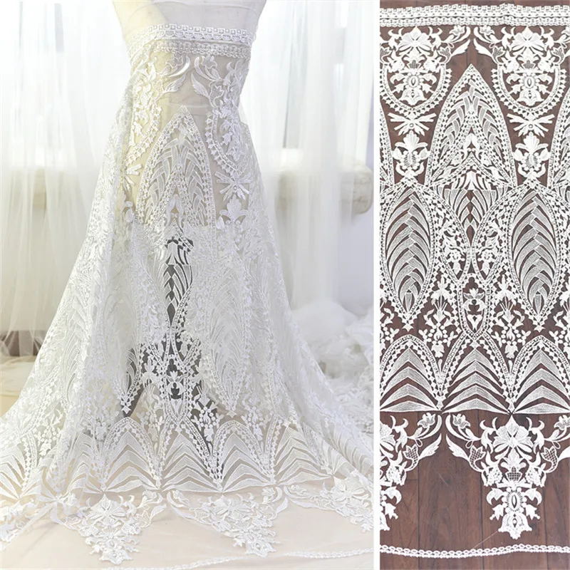 Floral Embroidery Ivory Lace Material DIY Gauze Soft Lace Fabric 135cm Wide for Evening Dress Women Clothes New 2019 fashion
Floral Embroidery Ivory Lace Material DIY Gauze Soft Lace Fabric 135cm Wide for Evening Dress Women Clothes New 2019 fashion