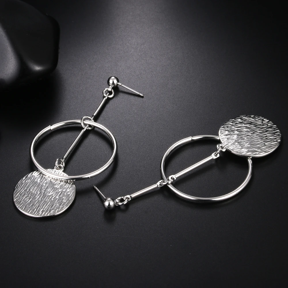 JUJIE Fashion Long Round Water Drop Earrings For Women 2019 Elegant Korean Simple Matel Geometric Earrings Jewelry Dropshipping
JUJIE Fashion Long Round Water Drop Earrings For Women 2019 Elegant Korean Simple Matel Geometric Earrings Jewelry Dropshipping