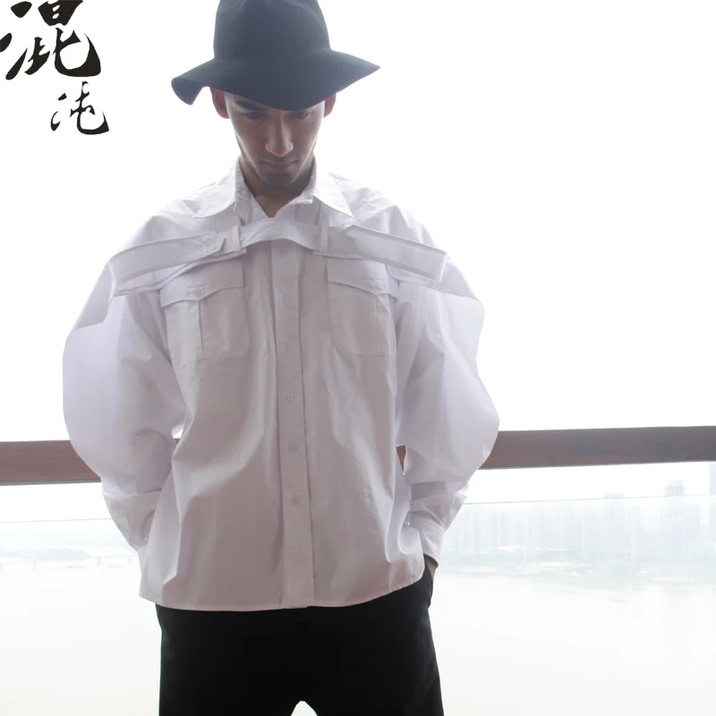 Japanese street vintage pure cotton harbor style loose-fitting lovers white shirt men's fashion. S-6XL
Japanese street vintage pure cotton harbor style loose-fitting lovers white shirt men's fashion. S-6XL