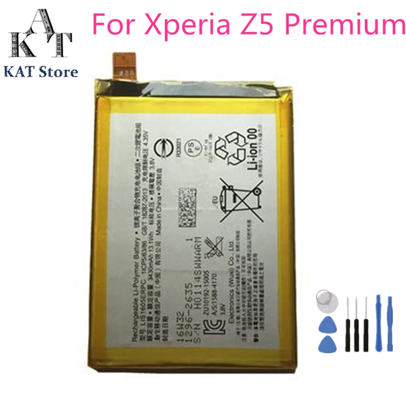 Аккумулятор для телефона KAT LIS1605ERPC 3430 мАч SONY Xperia Z5P Z5 Plus Premium E6883 лучшее