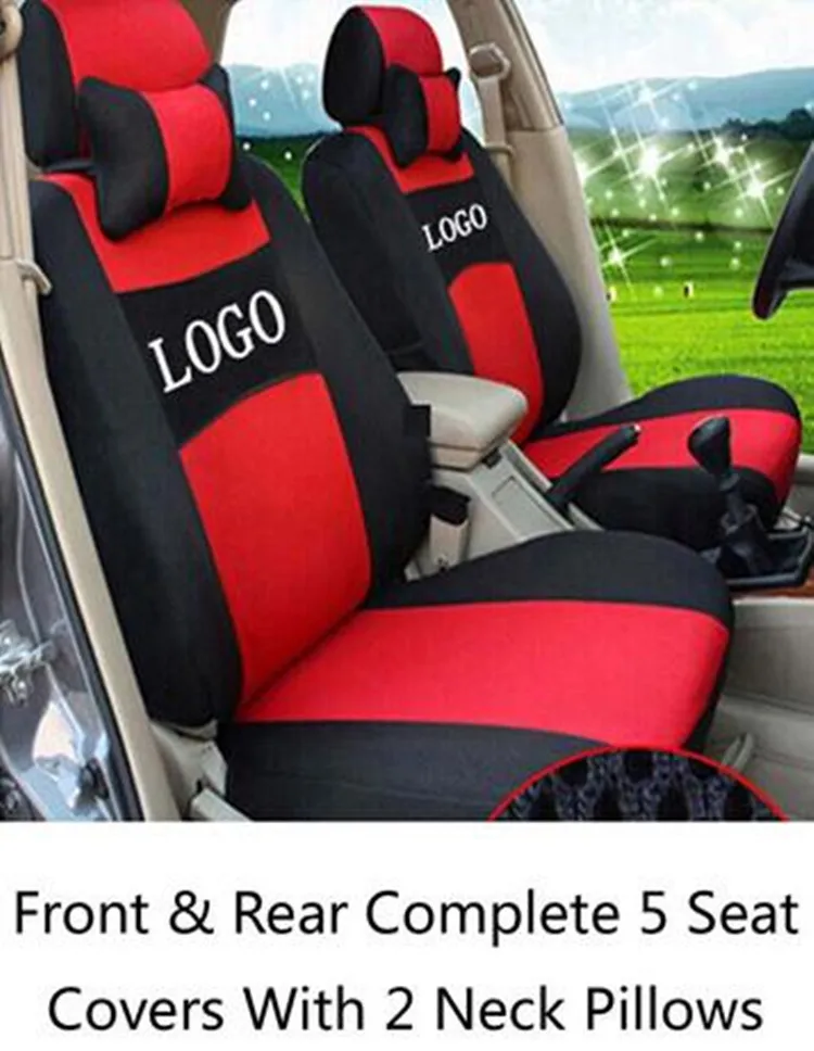 

Dedicated Sandwich Car Seat Covers Wraparound Front&Rear Complete 5 Seat For volvo s40 nissan x-trail Car Cases