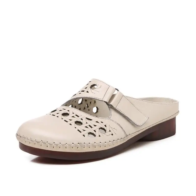Careaymade-Summer 2019 New Retro-style Leather Ladies Sandals Low-heeled Flat-soled Punched Soft Cowhide leisure Slippers
Careaymade-Summer 2019 New Retro-style Leather Ladies Sandals Low-heeled Flat-soled Punched Soft Cowhide leisure Slippers
