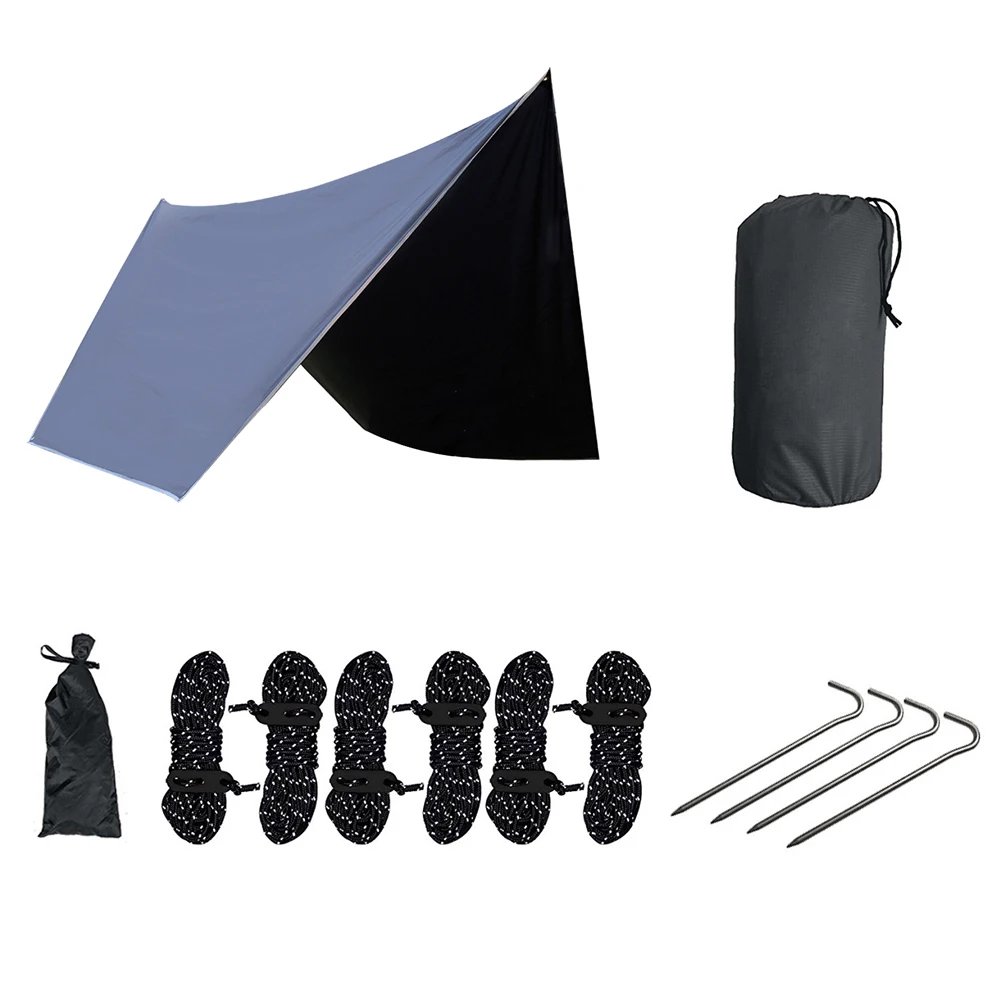 Outdoor Ultralight Tarp Camping Survival Sun Shelter Shade Awning Silver Coating Pergola Waterproof Beach Tent
Outdoor Ultralight Tarp Camping Survival Sun Shelter Shade Awning Silver Coating Pergola Waterproof Beach Tent