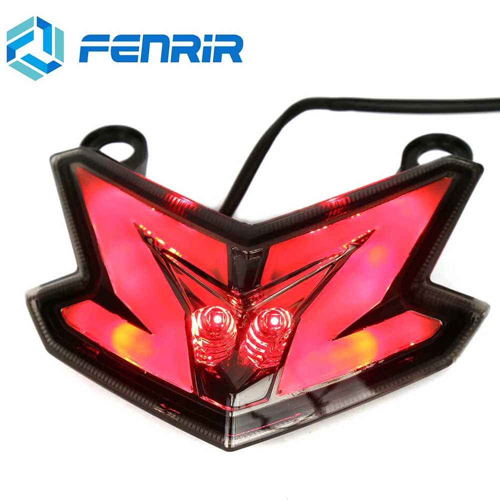 FENRIR Motorcycle Tail Light LED Motorbike Brake Rear Lamp Turn Signal indicator Flasher For Kawasaki Z800 ZX6R Z125 2013-2016
FENRIR Motorcycle Tail Light LED Motorbike Brake Rear Lamp Turn Signal indicator Flasher For Kawasaki Z800 ZX6R Z125 2013-2016