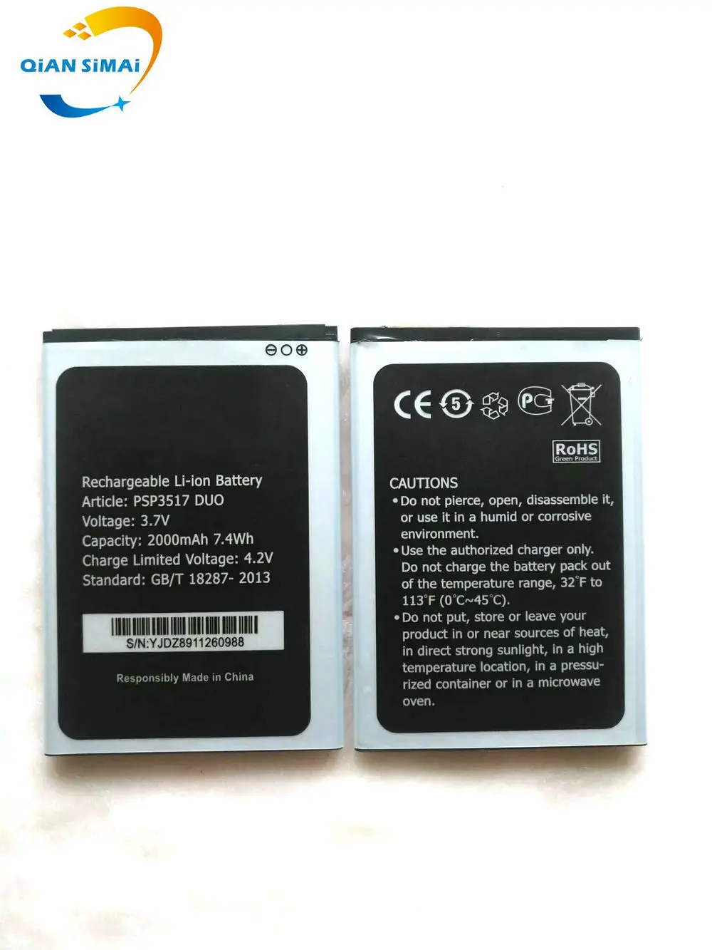 Аккумулятор QiAN SiMAi PSP3517 DUO PSP3517, 100% высокое качество, для Prestigio Wize M3 PSP3517 Duo, 1 шт.
Аккумулятор QiAN SiMAi PSP3517 DUO PSP3517, 100% высокое качество, для Prestigio Wize M3 PSP3517 Duo, 1 шт.