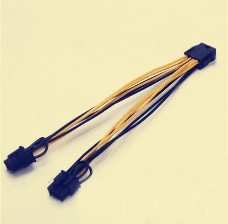 5 шт./лот 8 контактный разъем для CPU dual PCI E Express 8p (6 + 2 pin) Мужской кабель питания 18AWG