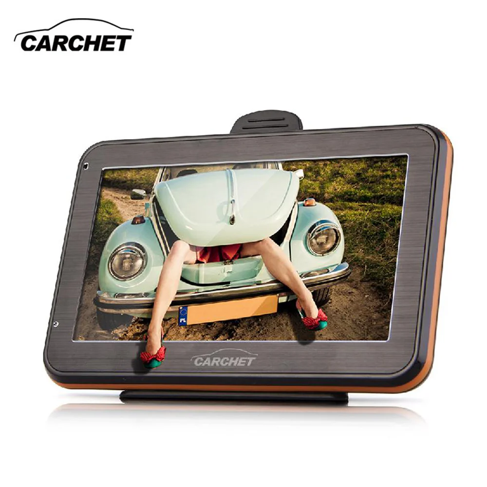 CARCHET 4 3 дюймов TFT сенсорный GPS Навигация FM RAM 128MB 4GB карта Америки для США Бразилия